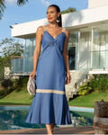 Vestido em jeans tencel - 38