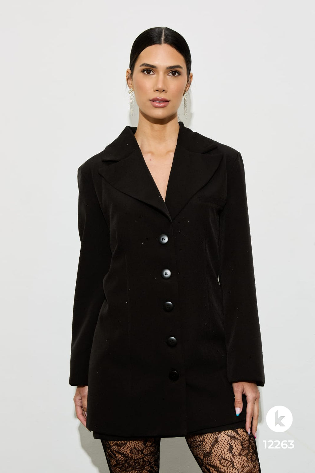 Vestido/Blazer com brilho - G