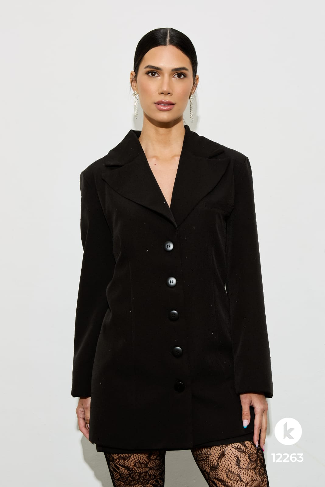 Vestido/Blazer com brilho - G