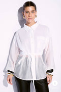Blusa branca manga longa