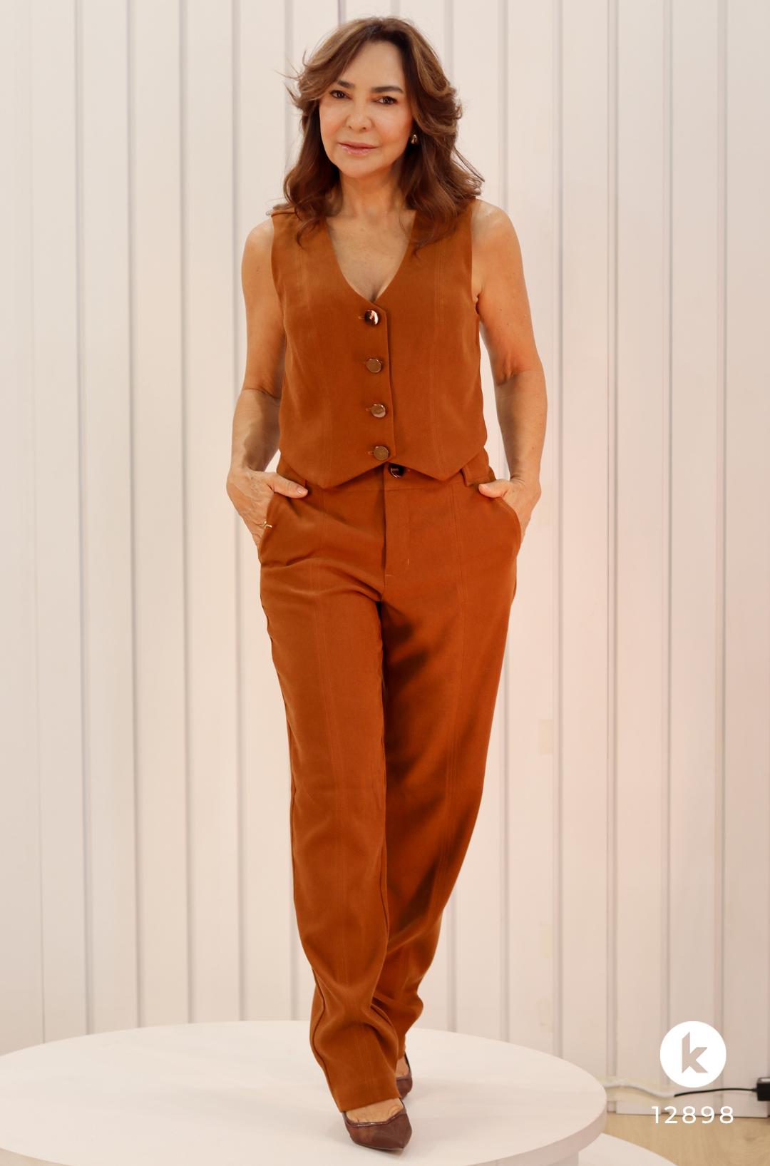 Conjunto de calça e colete