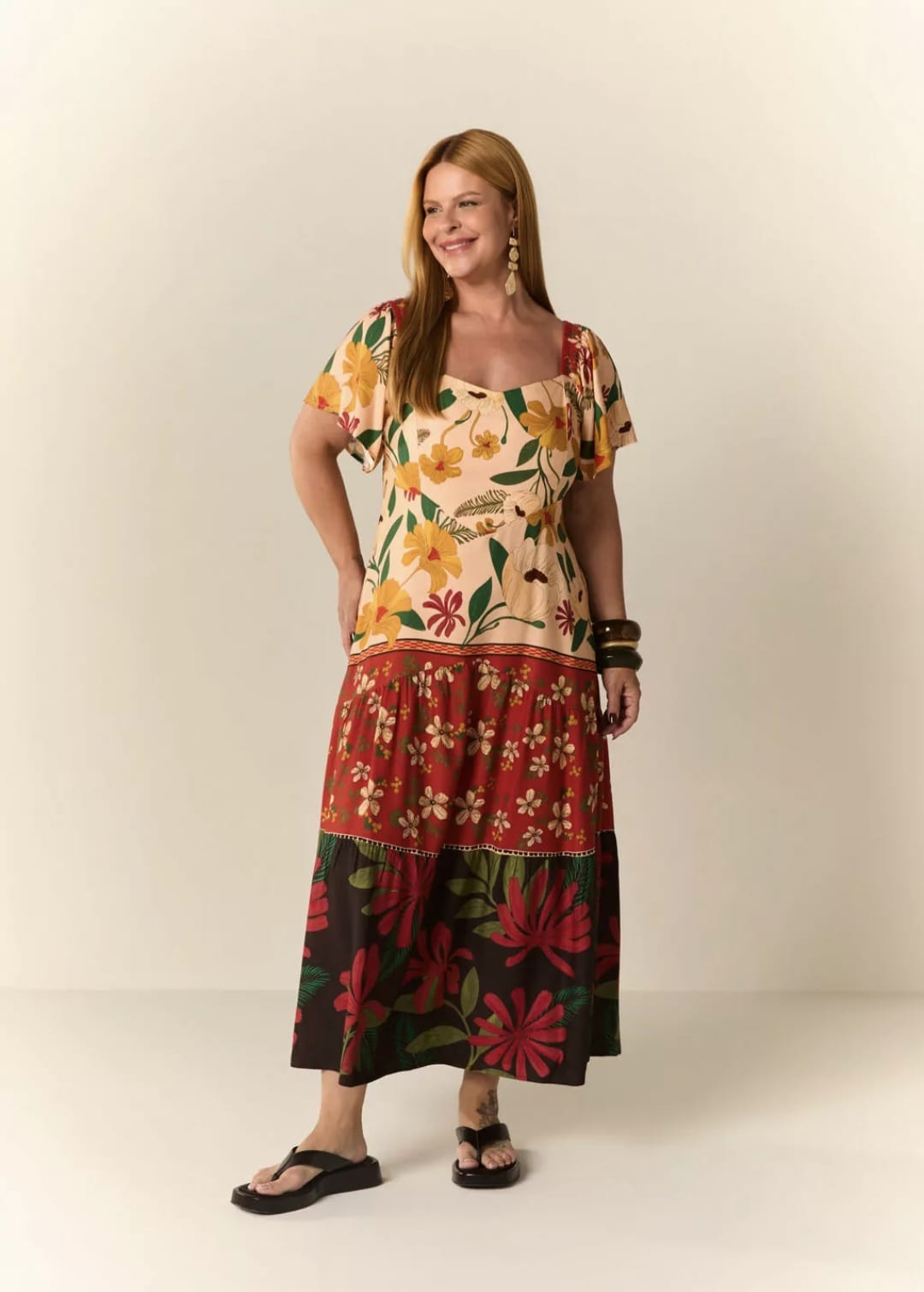Vestido longo buquê -44