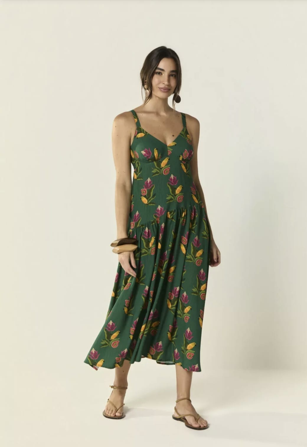 Vestido longo recanto dos pássaros - 44