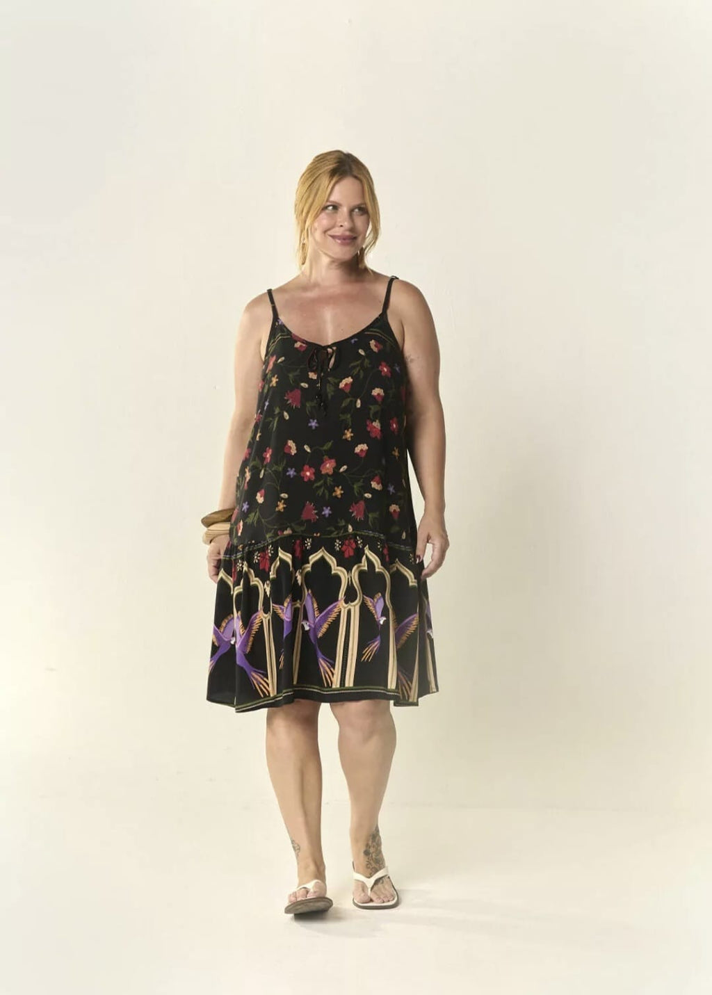 Vestido arara cash flor - 44