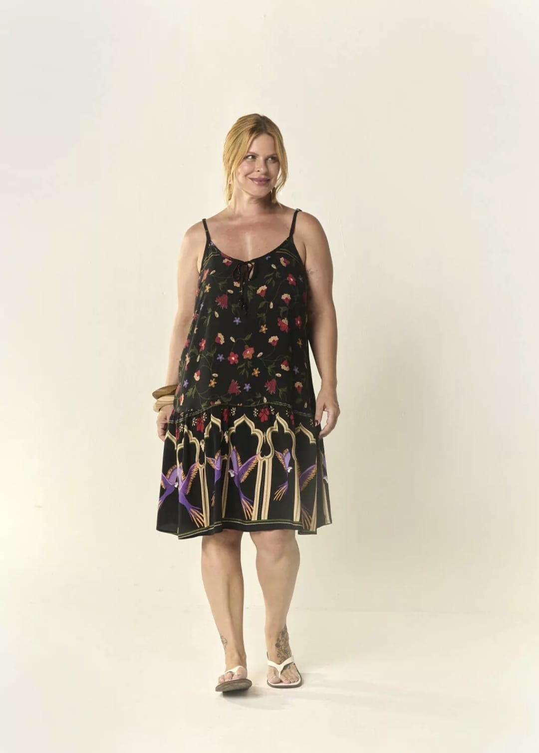 Vestido arara cash flor - 44
