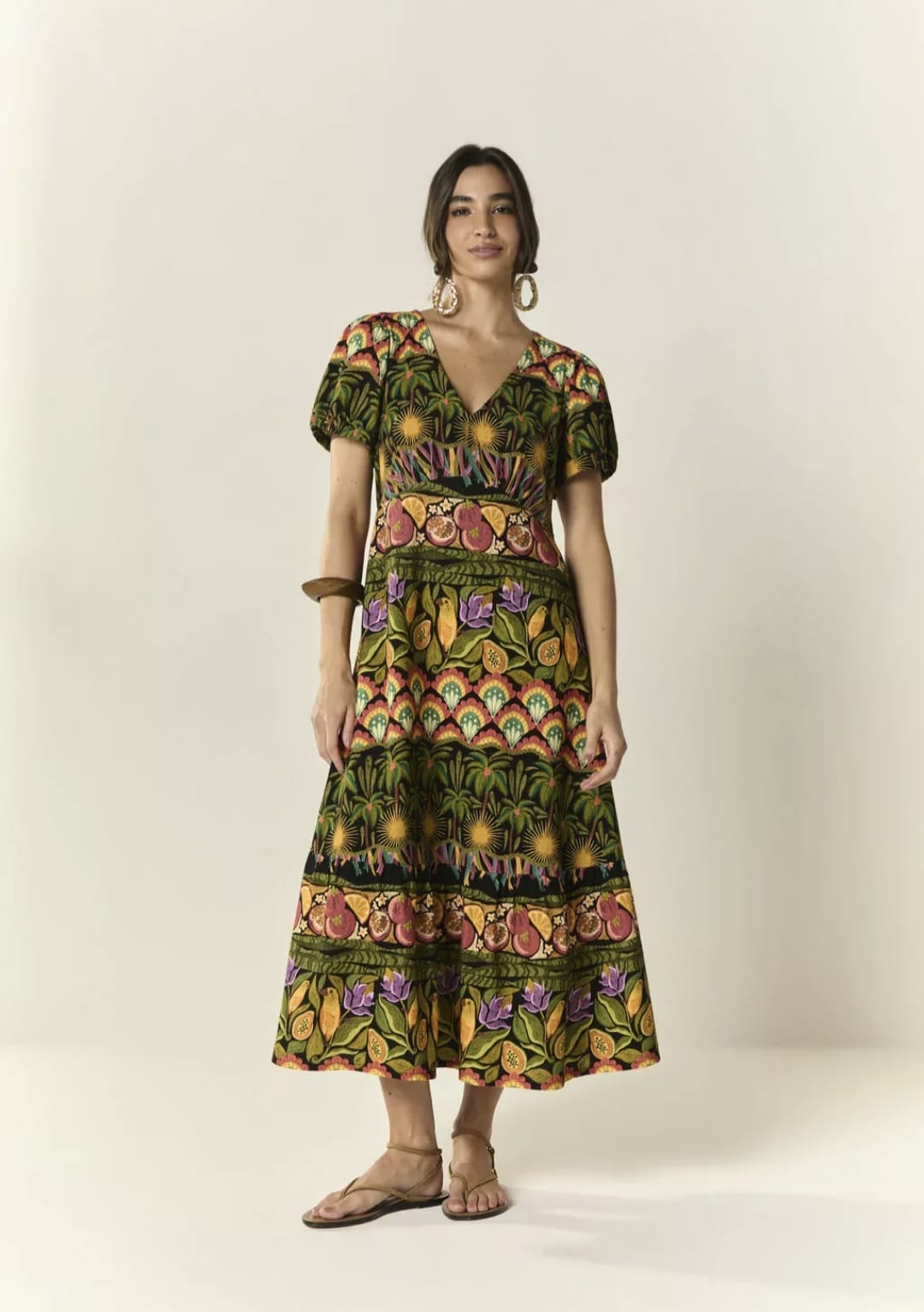Vestido linho axé - 44