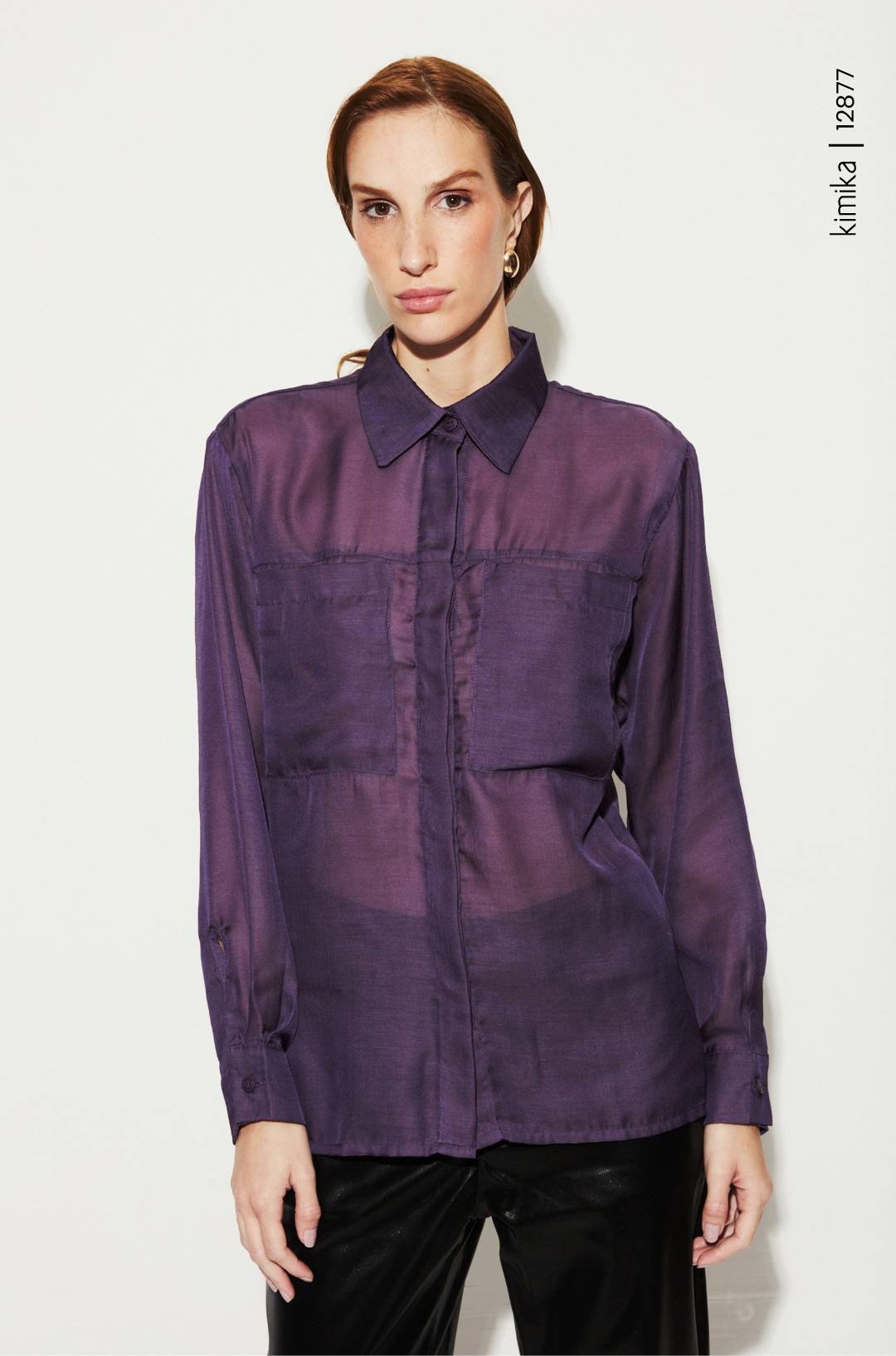 Blusa manga longa roxa