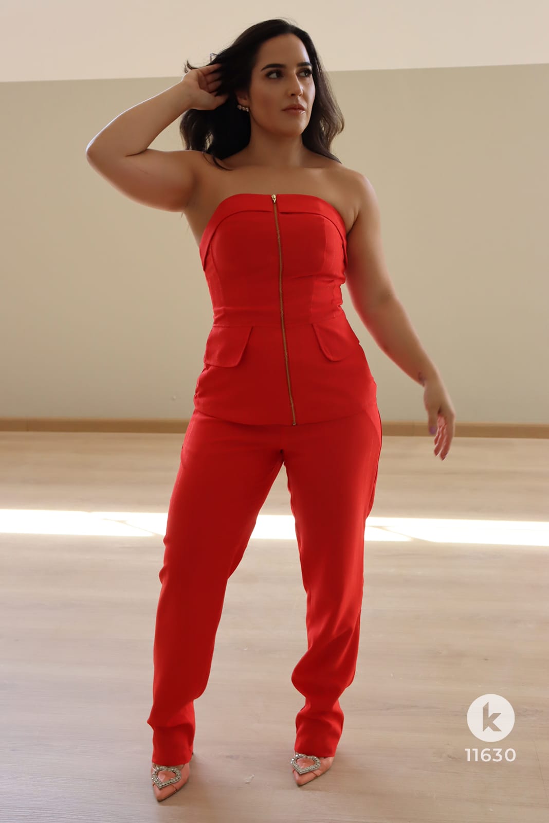 Conjunto de calça e blusa vermelha - G