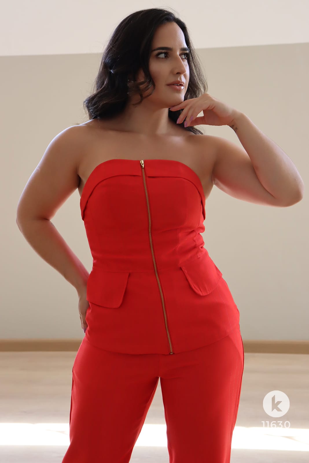 Conjunto de calça e blusa vermelha - G