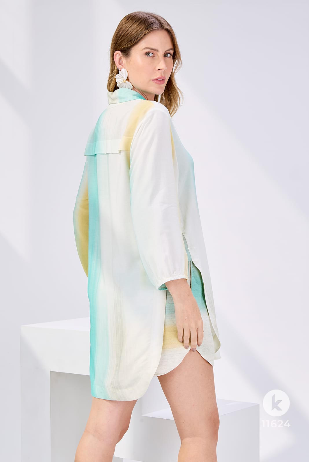 Conjunto de bermuda e camisa manga longa - P