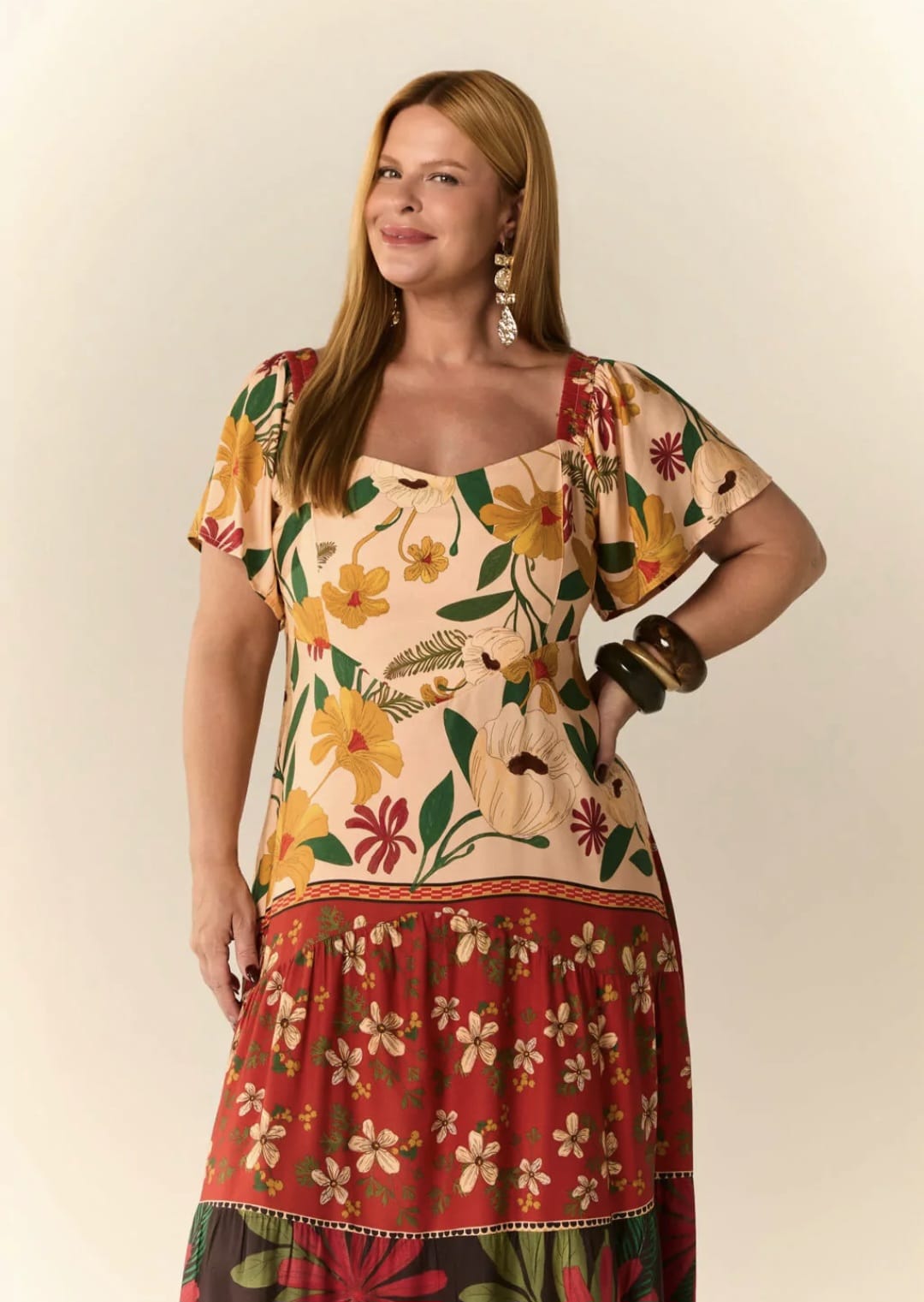 Vestido longo buquê -44