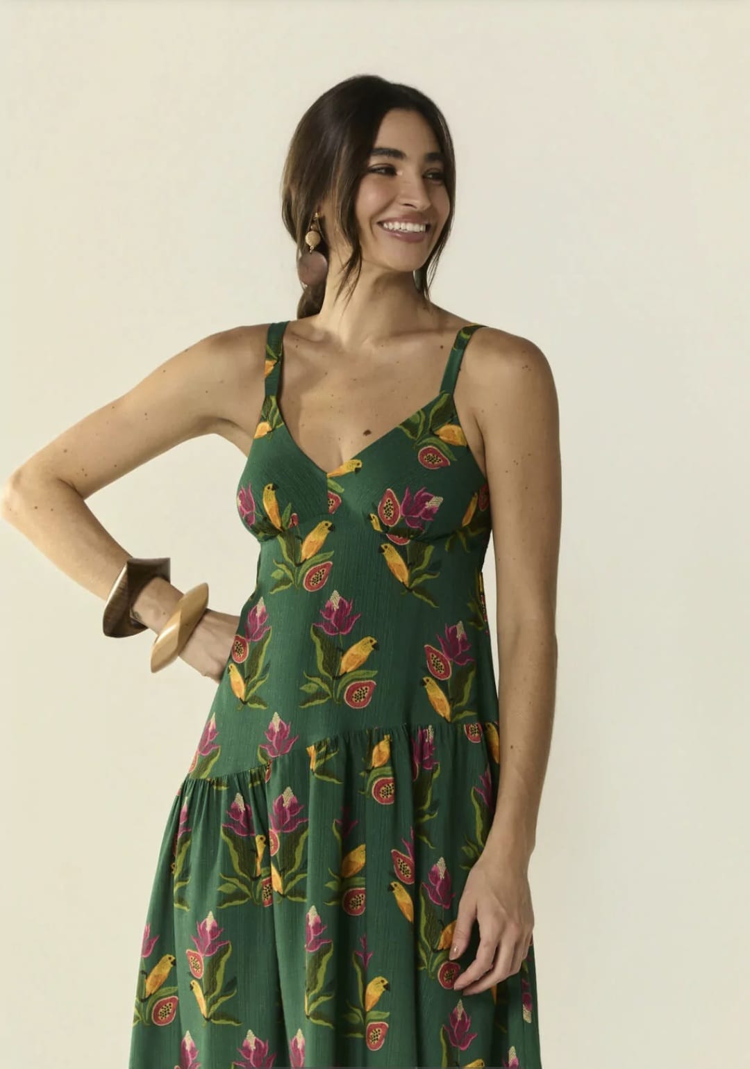 Vestido longo recanto dos pássaros - 44