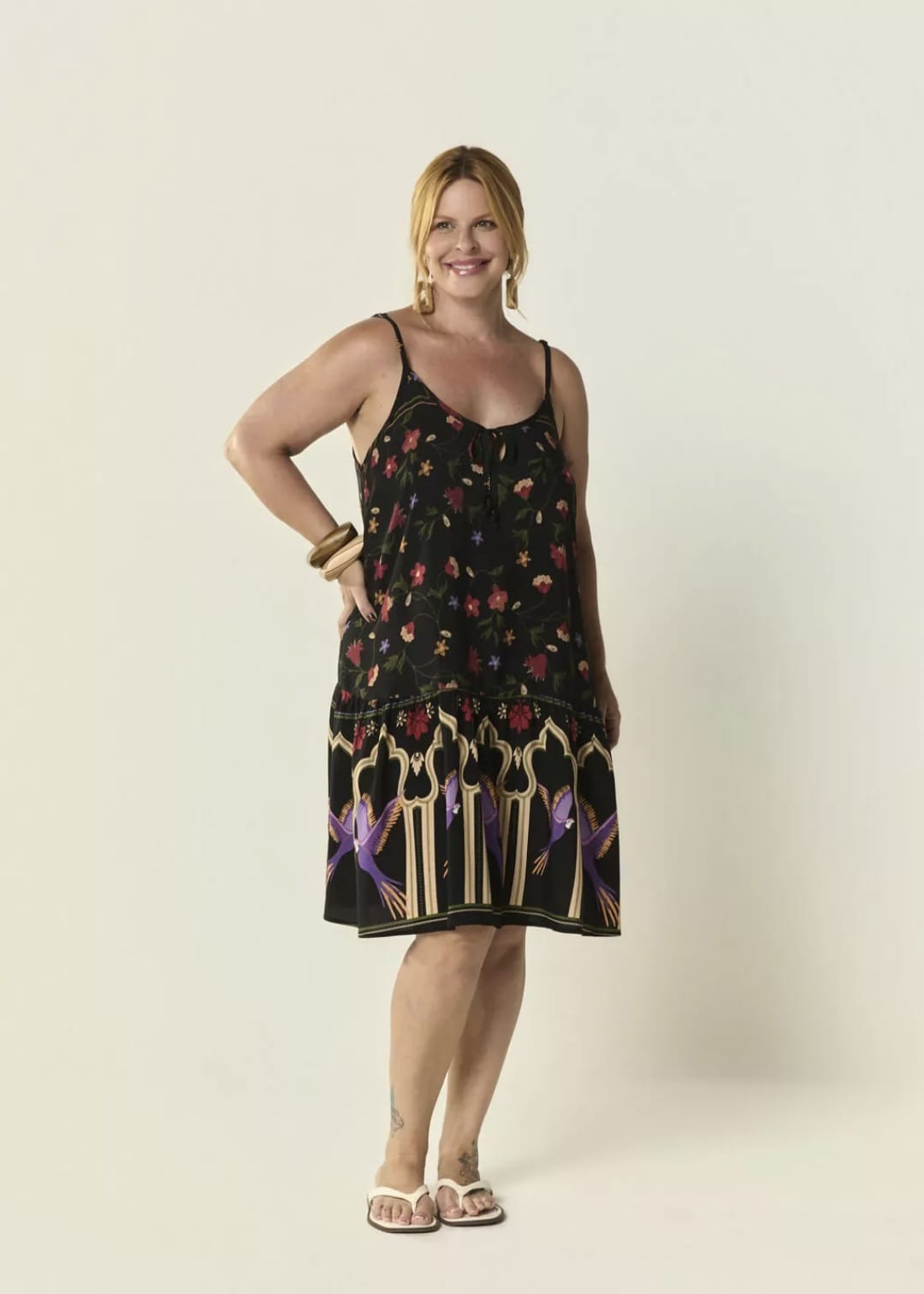 Vestido arara cash flor - 44