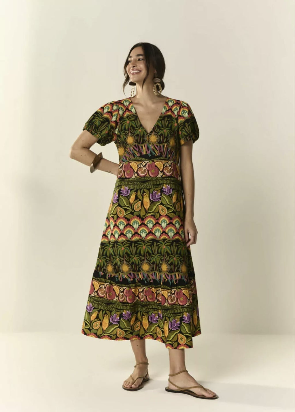 Vestido linho axé - 44