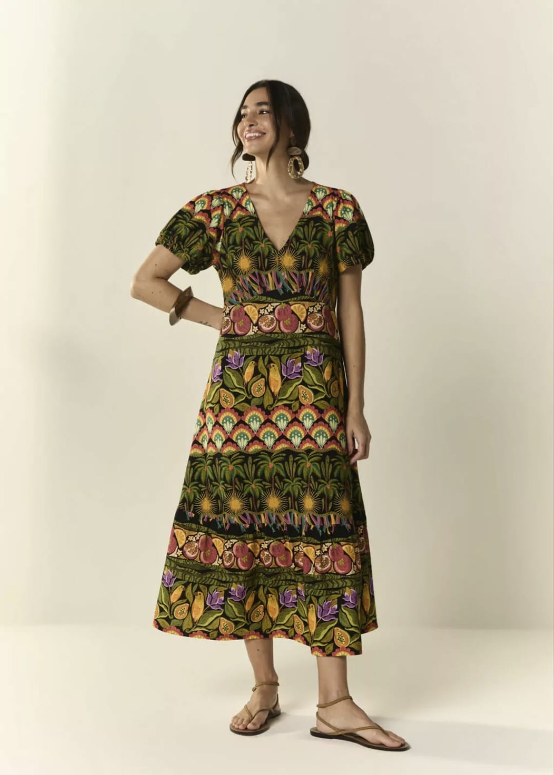 Vestido linho axé - 44