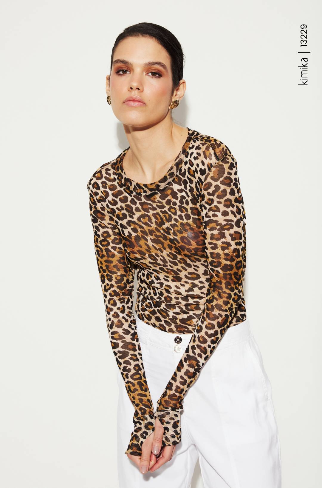 Blusa em tule onça